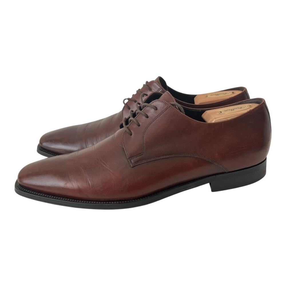 To Boot New York Felix Plain Toe Brown Leather Derby Shoes Men Size 12